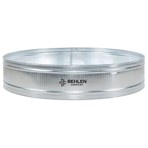 1,117 gal. Galvanized Round Tank, 10 ft. L x 10 ft. W x 2 ft. H (120 in. x 120 in. x 24 in.)